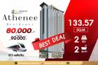 ให้เช่า คอนโด Athenee Residence 133.57 ตรม. 2ห้องนอน ไซส์พิเศษใหญ่มาก หรูหราเว่อวัง ชั้นสูง วิวดี ราคาเพียง 80k เท่านั้น เฟอร์ครบ พร้อมอยู่