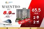 ขาย คอนโด Maestro 03 รัชดา – พระราม 9 65.5 ตรม. ใกล้MRT rama9 2ห้องนอน ชั้นกำลังดี ขายพร้อมผู้เช่าสัญญาเรื่อยๆ พิเศษเลี้ยงสัตว์ได้ ถูกมากๆๆ