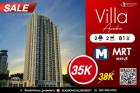 ให้เช่า คอนโด Villa อโศก 81 ตรม. ใกล้ MRT เพชรบุรี 2ห้องนอน ห้องมุม ตกแต่งสไตล์ New York ใกล้ทางด่วน,MRT,ARL และ เรือด่วน เฟอร์ครบ พร้อมอยู่