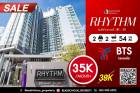 ให้เช่า คอนโด RHYTHM สุขุมวิท 36-38 54 ตรม. ใกล้ BTS ทองหล่อ 2ห้องนอน ชั้นสูง ห้องใหม่ไม่เคยปล่อยเช่า มีshuttle bus เฟอร์นิเจอร์ครบพร้อมอยู่