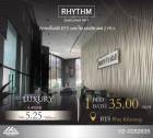 ขายห้องตกแต่งสวย 1 BED 1 BATH คอนโด Rhythm Sukhumvit 44-1 ติด BTS พระโขนง