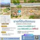 ขายที่ดินเปล่า ติดถนน 4001 ต.ทุ่งหลวง อ.ปากท่อ จ.ราชบุรี มี 2 แปลงๆละ 2 งาน (200 ตรว.) ราคาแปลงละ 500,000 บาท