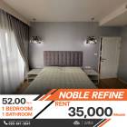 ว่างให้เช่าห้องมุมตกแต่งครบ ชั้นสูงวิวโล่ง คอนโด Noble Refineใกล้ BTS พร้อมพงษ์ ทำเลสุดปัง