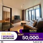 สำหรับเช่า 1 ห้องนอน 1 ห้องน้ำ คอนโด Beatniq Sukhumvit 32 ห้องตกแต่งมาแล้ว สวย หรูหรามาก