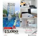 เช่าด่วน Wind Ratchayothin ห้อง Penthouses ขนาดใหญ่มาก 135 ตร.ม. พื้นที่เยอะสุด  วิวตึกช้างเช่าราคา 45,000 บาท